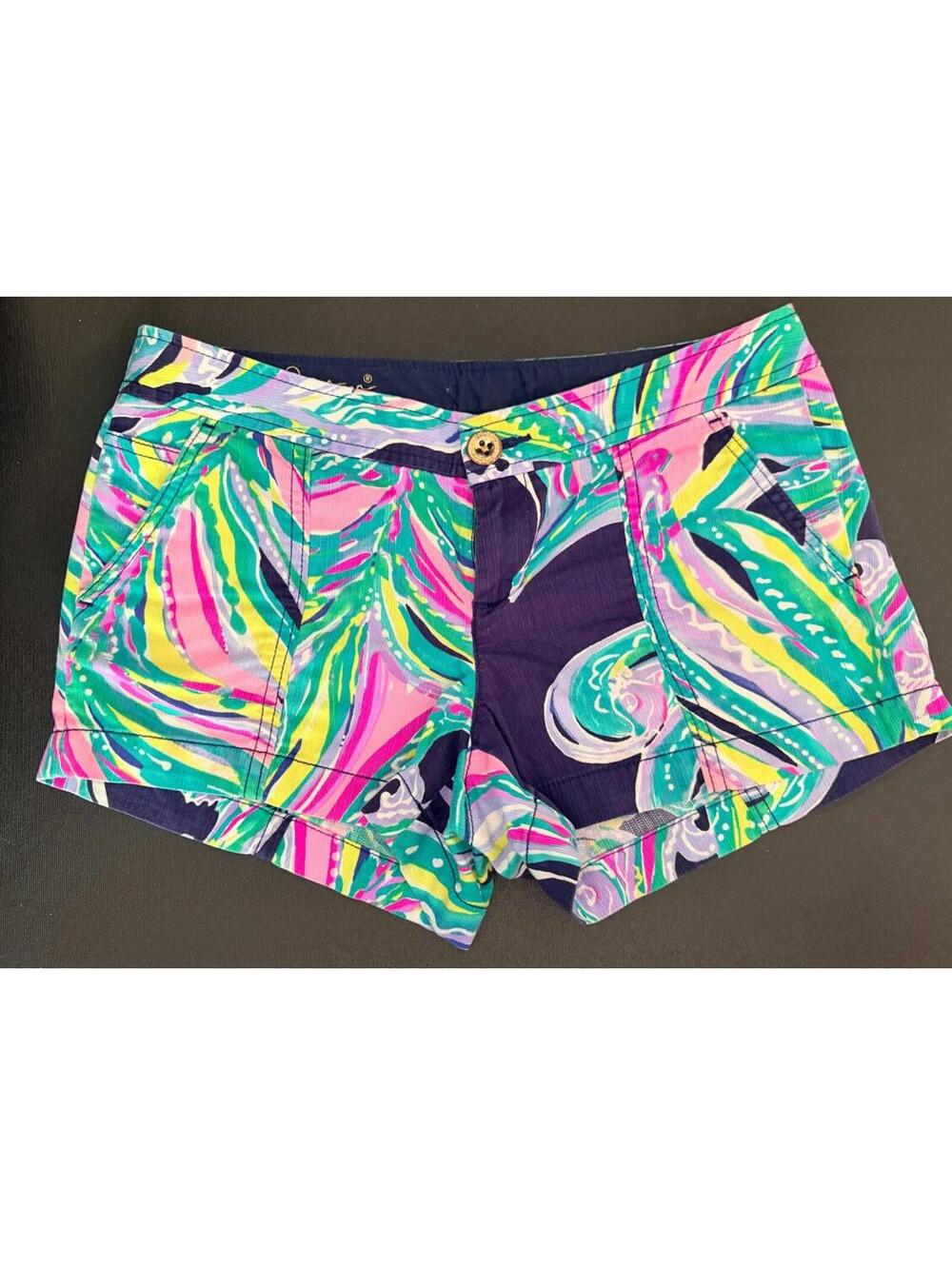 Lilly Pulitzer Liana Shorts “Don’t Leave Me Hanging” WOMEN'S SIZE 0 EXCELLENT